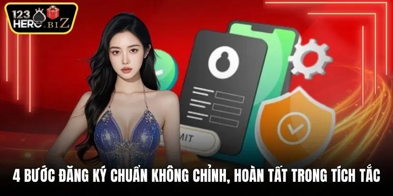 4 bước đăng ký chuẩn không chỉnh, hoàn tất trong tích tắc