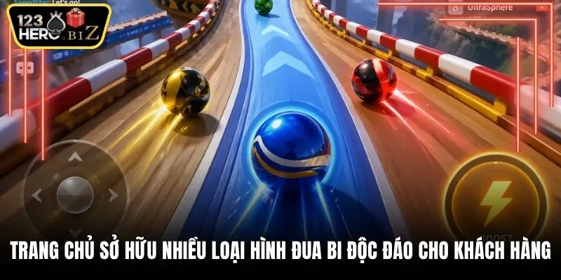 Trang chủ sở hữu nhiều loại hình đua bi độc đáo cho khách hàng