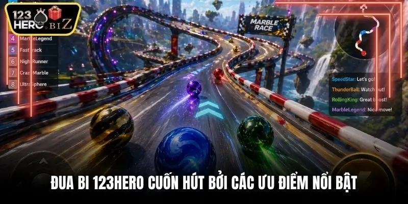 Đua bi 123Hero cuốn hút bởi các ưu điểm nổi bật
