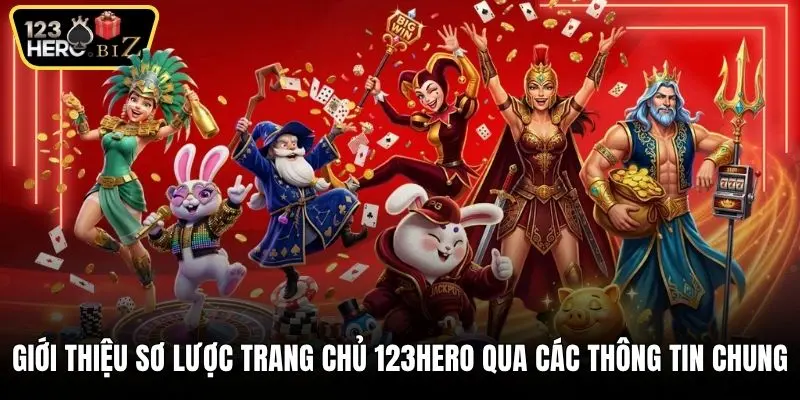 Giới thiệu sơ lược trang chủ 123Hero qua các thông tin chung