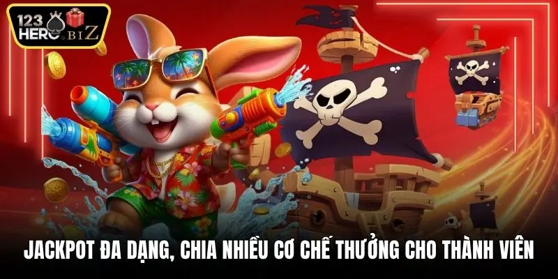 Jackpot đa dạng, chia nhiều cơ chế thưởng cho thành viên