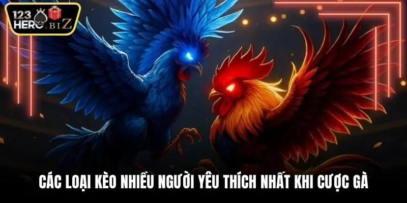 Các loại kèo nhiều người yêu thích nhất khi cược gà