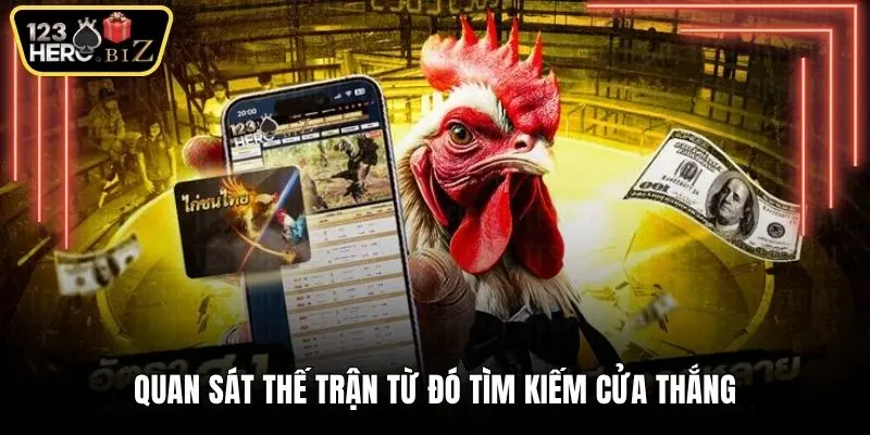Quan sát thế trận từ đó tìm kiếm cửa thắng