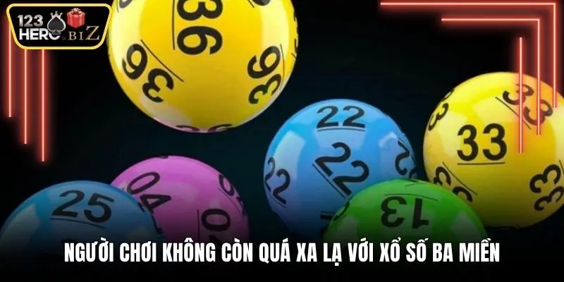 Người chơi không còn quá xa lạ với xổ số ba miền 